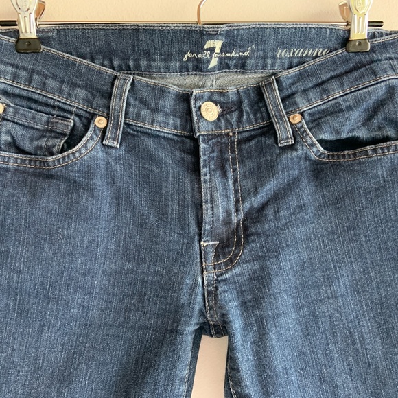 7 FOR ALL MANKIND Skinny Studded Jeans 28 EUC - Picture 4 of 8